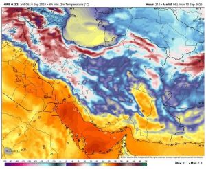 پیش‌بینی هواشناسی ۱۶ شهریور؛ باران و وزش باد شدید در راه شمال کشور